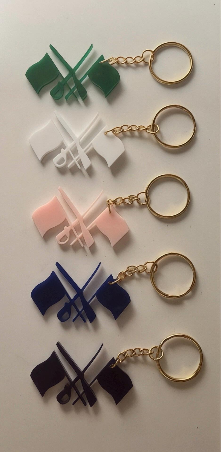 Color Guard Personalized Key Chain- perfect for your flag bags!